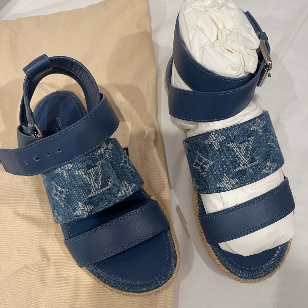 Women’s Denim LV Sandals